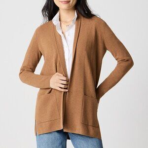 J. Crew Factory Chelsea Sweater Blazer in Heather Camel